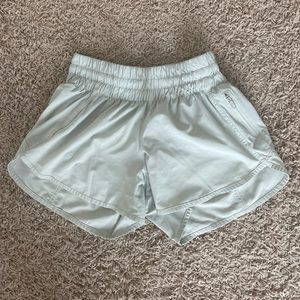 Mint color lululemon shorts size 4, only worn a couple times-looks brand new